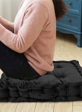 Serenity Velvet Multipurpose Seat Cushion 40x40cm  Pack of 2  Square Shape Seating - Cotton Home