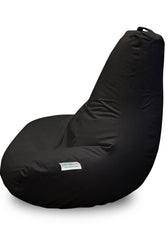 Adult Tear Drop Bean Bag Chair Black 90x90cm - Cotton Home