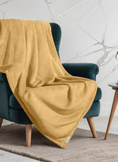Soft Flannel Blanket Single Size 160x220cm khaki