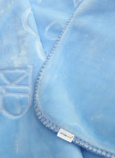 Ultra-Soft Embossed Baby Blanket – Lightweight, Cozy & Plush 140x110cm, Blue