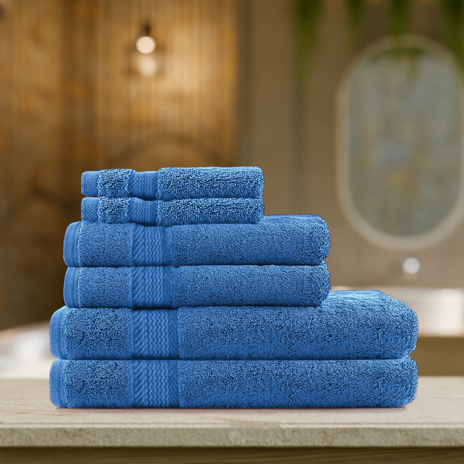 Cotton Home Ultimate Towel Collection - 6 Piece Bundle Blue - Cotton Home