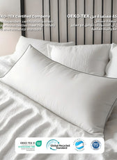 Four seasons Super King Long Bed Pillow with Removable Cover 45x145cm - Cotton Home