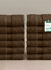 Cotton Face Towel 30x30 CM 12 Piece Set-Soft Feel, Quick Dry, Highly Absorbent Durable Towels