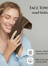 Cotton Face Towel 30x30 CM 12 Piece Set-Soft Feel, Quick Dry, Highly Absorbent Durable Towels