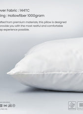 Four Seasons Side Sleeper Light Weight Medium Firm Pillow 50x75cm 1000g - Cotton Home