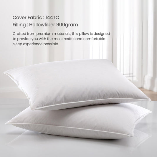 Four Seasons Back Sleeper Light Weight Firm Pillow 50x75cm 900g - Cotton Home
