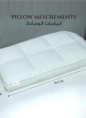 Charlotte Pillow Premium Down proof Cotton Pillow 50x75 cm Medium Soft Support for Neck & Head Pain Relief