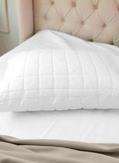 Sapphire Gazette Quilted  Premium Cotton Pillow with Down Alternative filling 50x70+3cm cm - Cotton Home