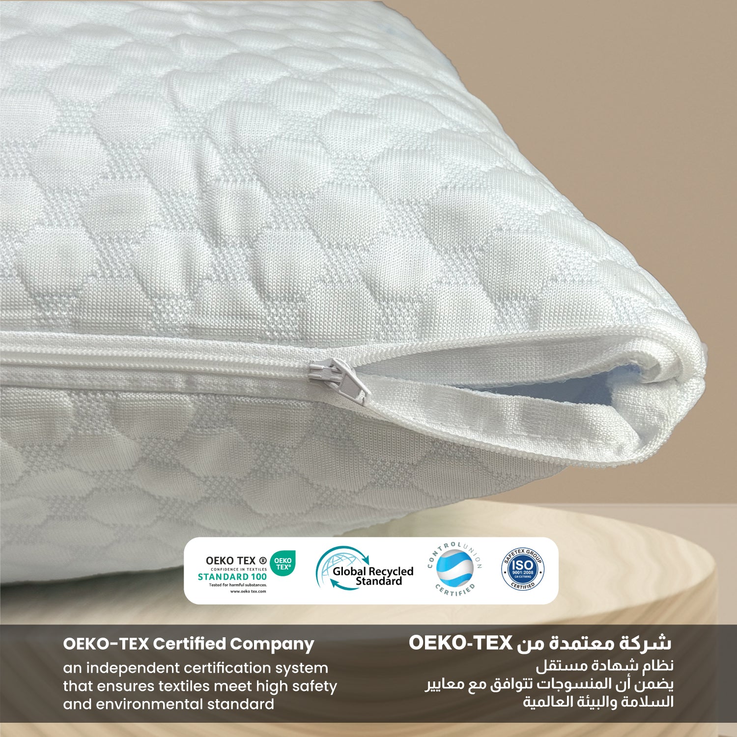 Collant Waterproof Pillow Protector 50 X 75 CM - 2 Piece, White