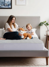 Premium Coolent Mattress Protector 90x200+35CM  Breathable & Waterproof - Cotton Home