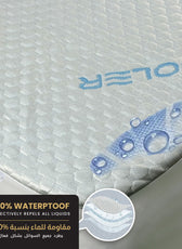 Premium Coolent Mattress Protector 120x200+35CM Breathable & Waterproof - Cotton Home