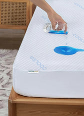 Premium Coolent Mattress Protector 120x200+35CM Breathable & Waterproof