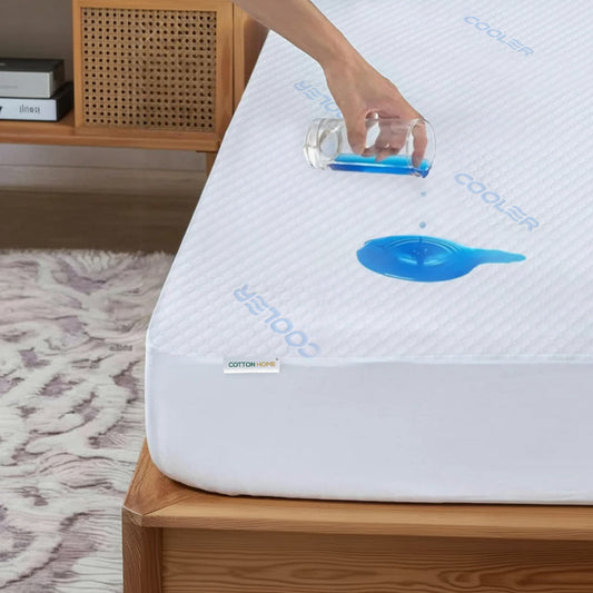 Premium Coolent Mattress Protector 150x200+35CM Breathable & Waterproof