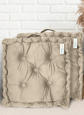 Serenity Velvet Multipurpose Seat Cushion 40x40cm  Pack of 2  Square Shape Seating - Cotton Home