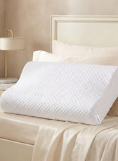 Cervical Support Memory Foam Pillow for Neck and Shoulder Pain Relief, Washable Cover 60x35x9-11 CM