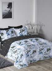 6 Piece Duvet Cover Set  220x240cm –  with Fitted Sheet & Pillowcases Botanica