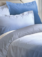 6 Piece Duvet Cover Set  220x240cm –  with Fitted Sheet & Pillowcases Ocean Blue