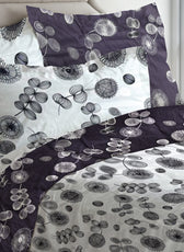 Wisteria Soft King Size Duvet Cover Set – 6 Pieces 220x240cm – Elegant Floral Bedding with Fitted Sheet & Pillowcases