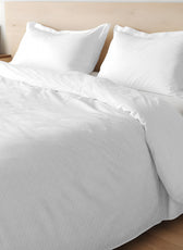 Egyptian Cotton 6 Piece Duvet Cover Set 240x260cm White Loom