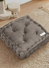 Serenity Velvet Multipurpose Seat Cushion 40x40cm Square Shape Seating - Cotton Home