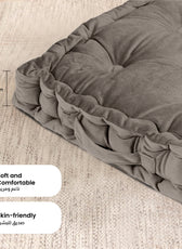 Serenity Velvet Multipurpose Seat Cushion 40x40cm Square Shape Seating - Cotton Home