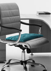 Velvet Slip Free Tufted  Chair Cushion Dark Teal 40x40cm - Pack of 2 - Cotton Home