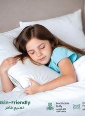 Beverly Side Sleeper Ultra Soft Cotton Pillow with Gray Cord for Ultimate Support 50x75cm 1200grams - Cotton Home