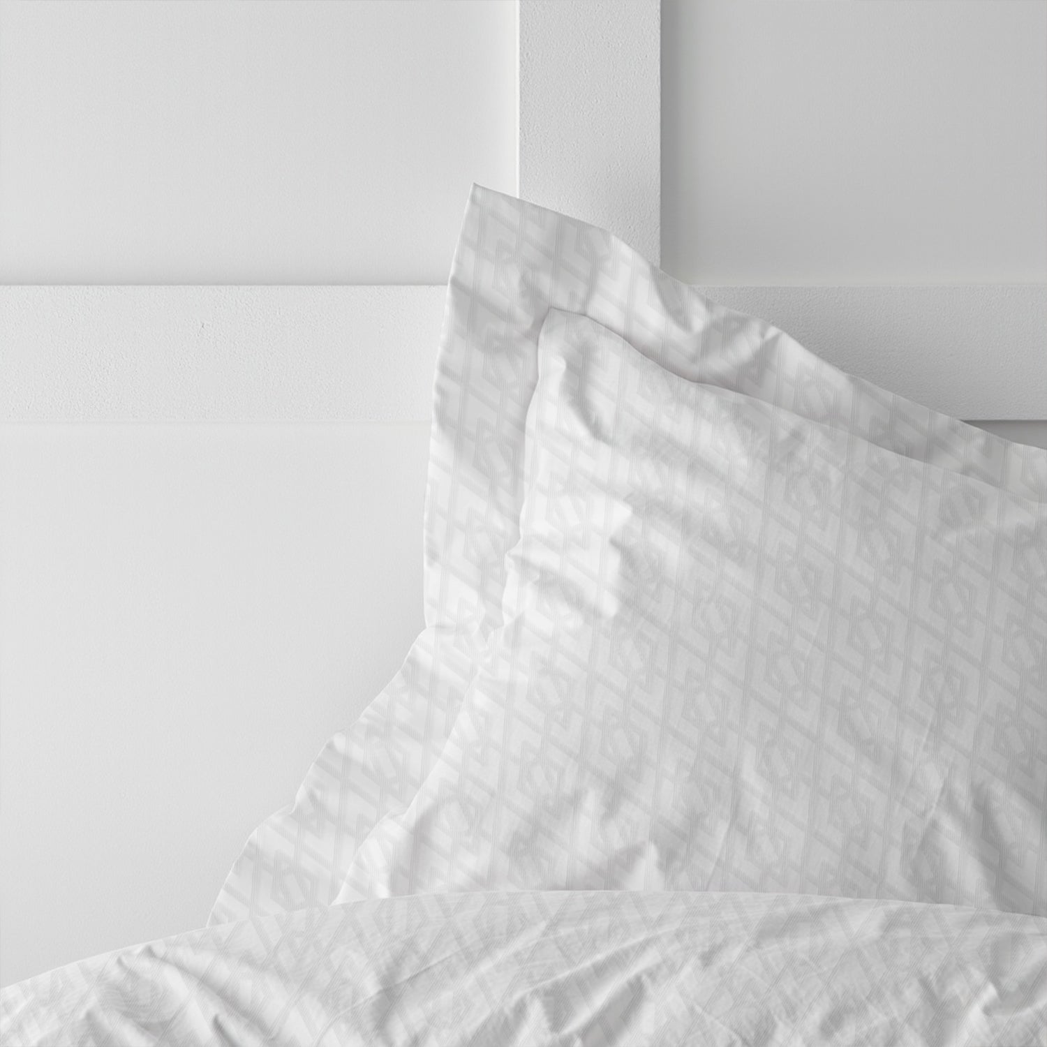 Egyptian Cotton Dobby 3PC Fitted Sheet 200X200+30CM Geometric