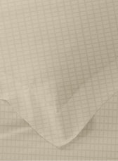 Egyptian Cotton Dobby 3PC Fitted Sheet 200X200+30CM Tiled Beige
