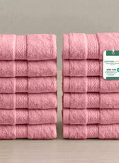 Cotton Face Towel 30x30 CM 12 Piece Set-Soft Feel, Quick Dry, Highly Absorbent Durable Towels