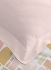 4PC Kids Duvet Cover Set – 160x220 Warm Blocks Design 100% Premium Cotton