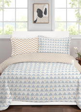 4PC Kids Duvet Cover Set – 160x220 Amber Dawn Design 100% Premium Cotton