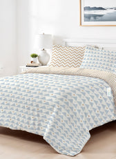 4PC Kids Duvet Cover Set – 160x220 Amber Dawn Design 100% Premium Cotton