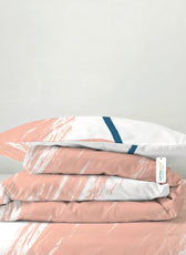 4PC Kids Duvet Cover Set – 160x220 Pastel Strokes Design 100% Premium Cotton