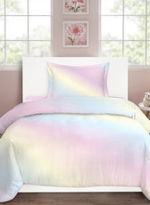 3PC Kids Duvet Cover Set – 135x220 Dusty Hue Design 100% Premium Cotton