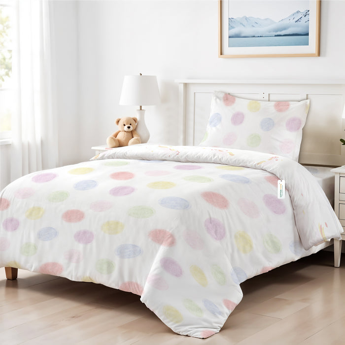 Back to School Essentials Premium Cotton Kids Bedding & Bathrobe Set Hue