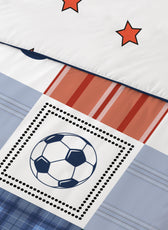 3PC Kids Duvet Cover Set – 135x220 Champions Design 100% Premium Cotton