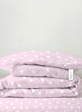 3PC Kids Duvet Cover Set – 135x220 Pastel Starlight Design 100% Premium Cotton