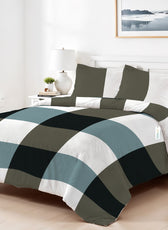 4PC Kids Duvet Cover Set – 160x220 Leafline Fusion Design 100% Premium Cotton