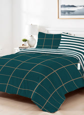 4PC Kids Duvet Cover Set – 160x220 Royal Emerald Design 100% Premium Cotton