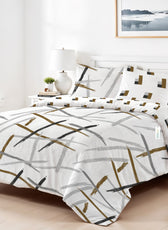 4PC Kids Duvet Cover Set – 160x220 Modern Artistry Design 100% Premium Cotton
