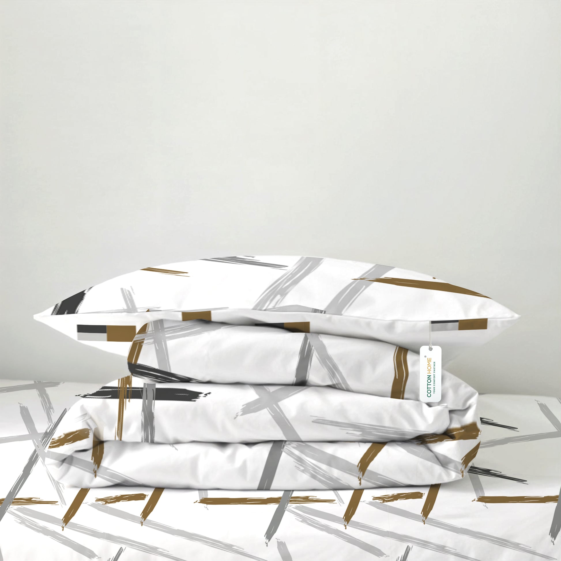 4PC Kids Duvet Cover Set – 160x220 Modern Artistry Design 100% Premium Cotton