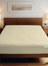 Super Soft Double Size Fitted sheet 120x200+25 cm Beige with Deep Pockets - Cotton Home
