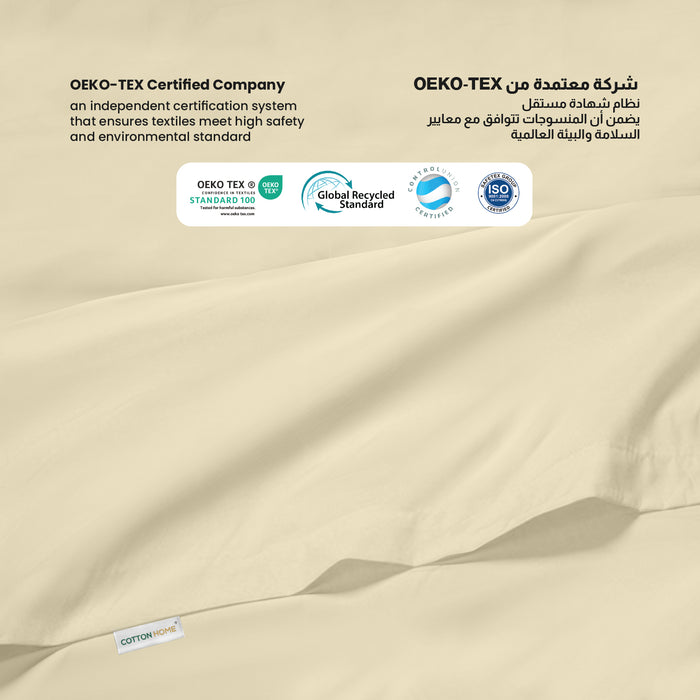 Flat Sheet Supersoft Microfiber Super King 240x260cm-Beige