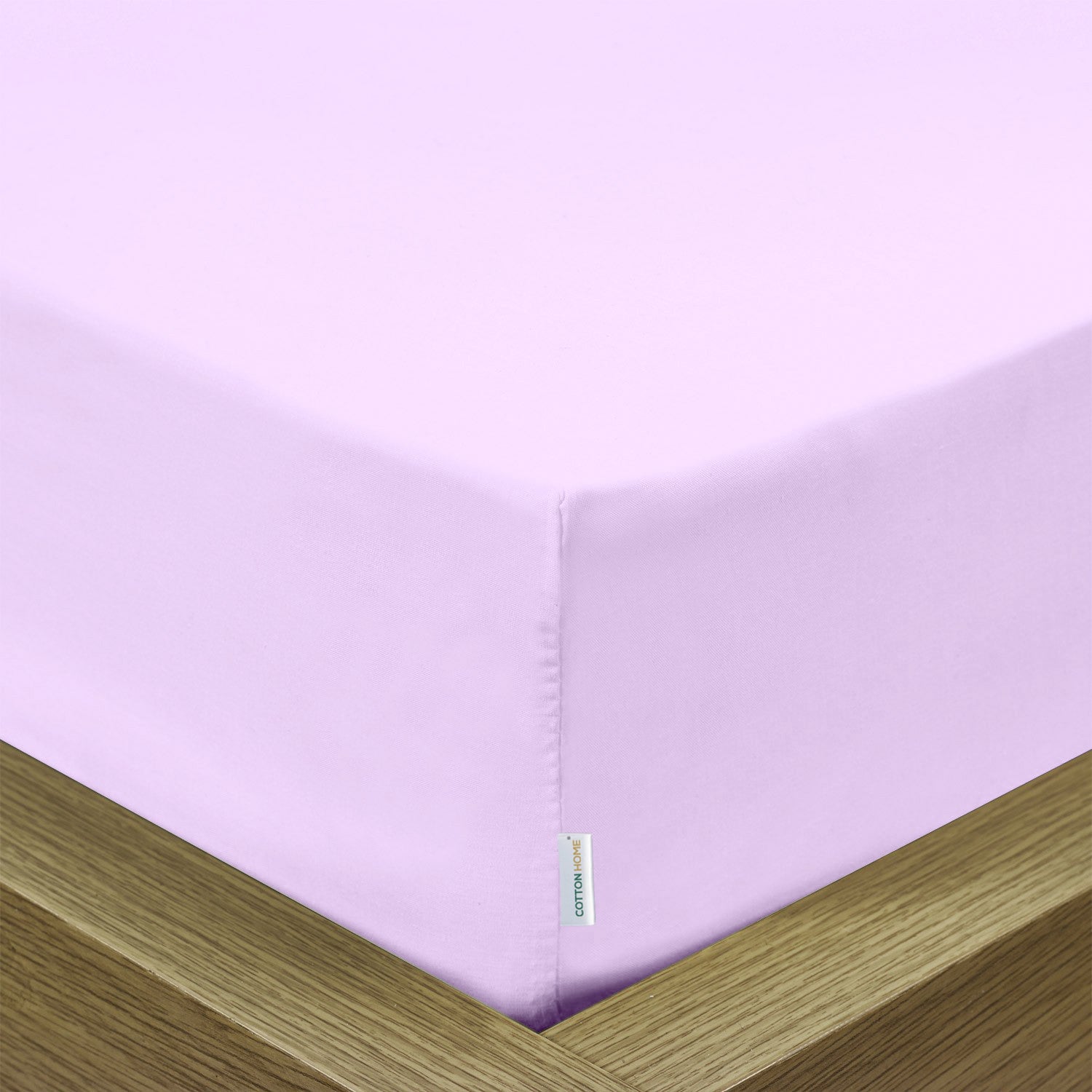 Super Soft Fitted Sheet 90x200+20 CM Light Purple with Deep Pockets - Cotton Home