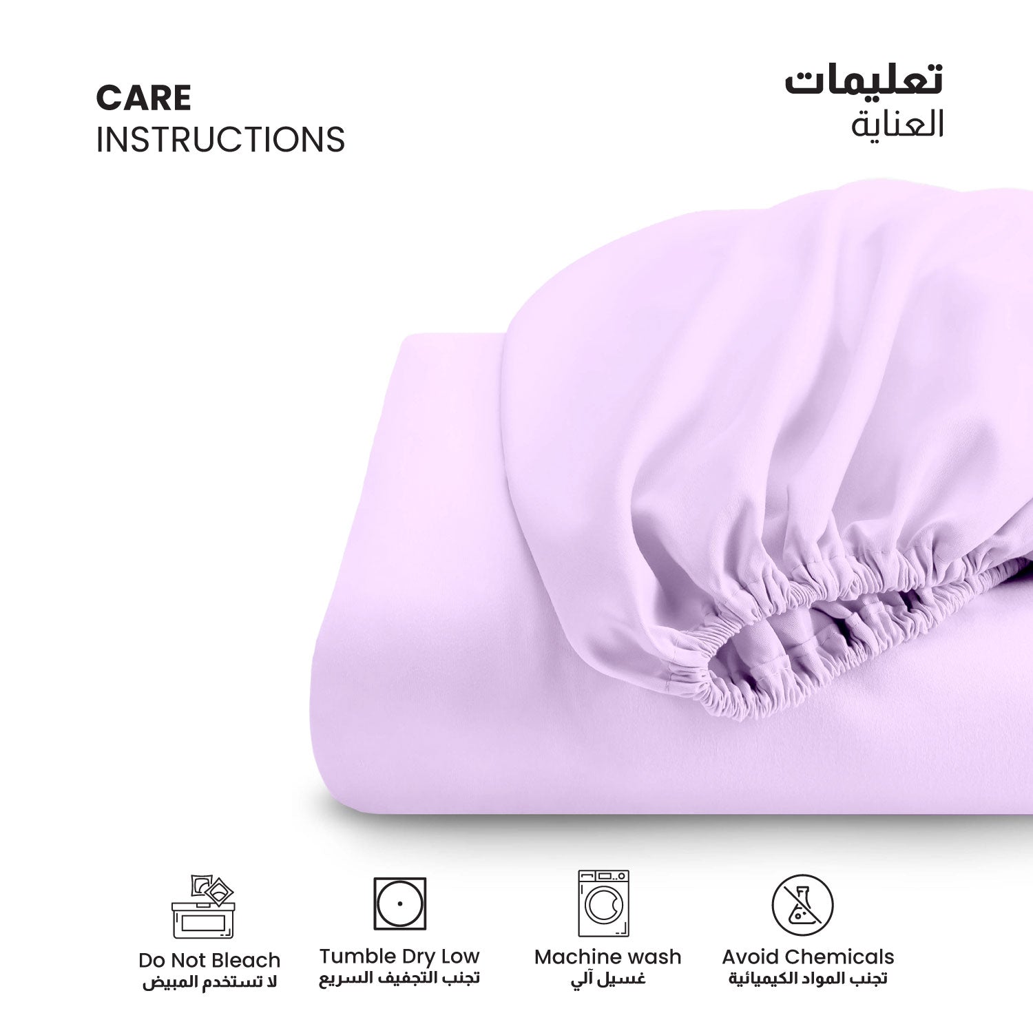 3 Piece Fitted Sheet Set Supersoft Microfiber Light Purple Single Size 120x200+25cm with 2 Pillow Case