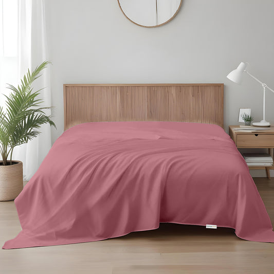 Flat Sheet Super Soft Queen 200x220cm-Mauve