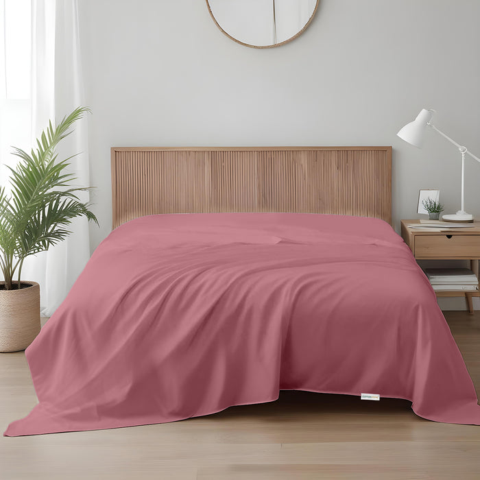 Flat Sheet Super Soft Queen 200x220cm-Mauve