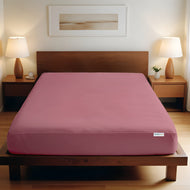 Supersoft Microfiber Kind Size Fitted sheet 200x200+30cm Mauve with Deep Pockets