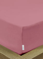 Super Soft Single Fitted sheet 90x200+20 CM  Mauve with Deep Pockets - Cotton Home